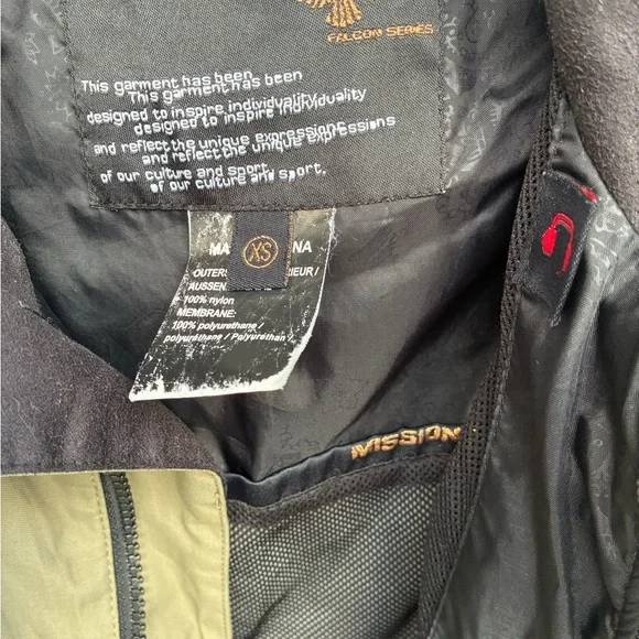 Mission Six Falcon Series Jacket XS RECCO Hooded Olive Green Snow Ski Ride - Picture 9 of 16